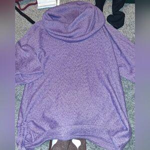 dressbarn Lavender Cowl Neck Sweater Xl